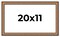 Slim Profile Gold Picture Frame - UV Acrylic, Backing Board, Hanging Hardware Included